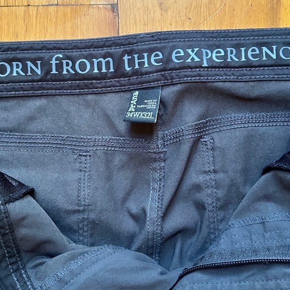 PrAna Men's Stretch Zion Pants 34 x 32 Dark Iron (Gray) - Very Good Condition - Picture 3 of 4